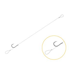 Kötött horog Delphin FLR Loop / 6db