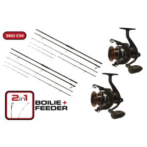   CARP EXPERT MAX2 BOT DOUBLE TIP 360 MAX2 DT 6000 ORSÓVAL DUOPACK