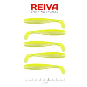 Flat Minnow Shad 5cm 5db/cs (Flash Lemonade)