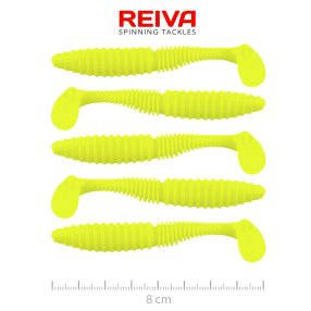 Zander Power Shad 8cm 5db/cs (Lemonade)