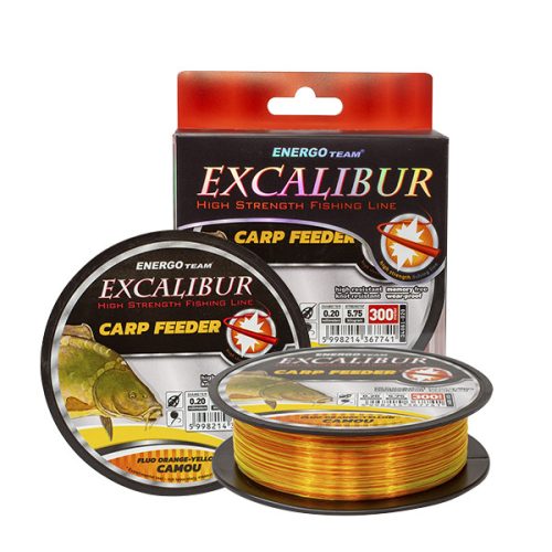 EXCALIBUR CARP FEEDER FLUO NARANCS-FLUO SÁRGA CAMOU 300M 0,40 ZSINÓR