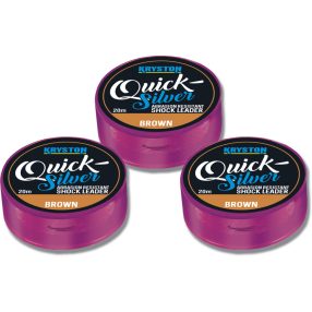 Quicksilver Shock Leader 35lbs 20m Brown  AKCIÓ -30%