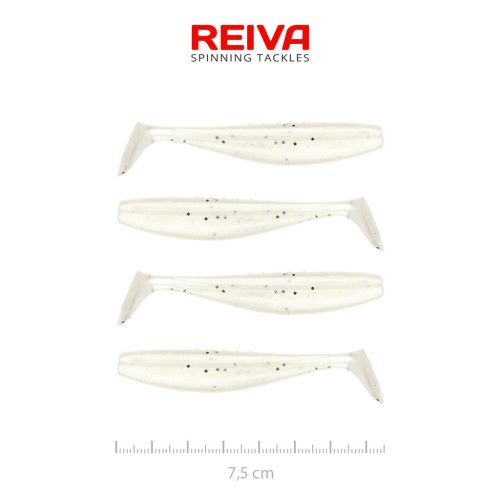 Flat Minnow shad 7,5cm 4db/cs (Pearl Dot)