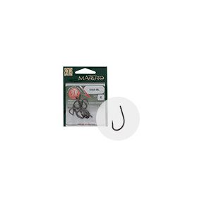   MARUTO HOROG 8355BL CARP HOOKS FORGED STRAIGHT EYE BARBLESS HC BLACK NICKEL 2