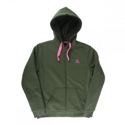 NAVITAS WOMENS SHERPA FLEECE HOODY GREEN S