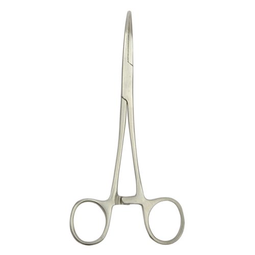 Horogkiszedő csipesz 20cm hajlított (3111)