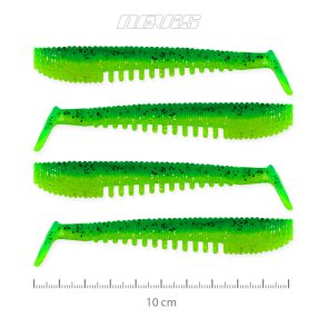 Impulse Shad 10cm 4db/cs (Poison Green)