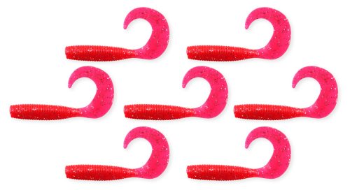 Twister 6cm  7db/cs piros flitter  AKCIÓ -50%