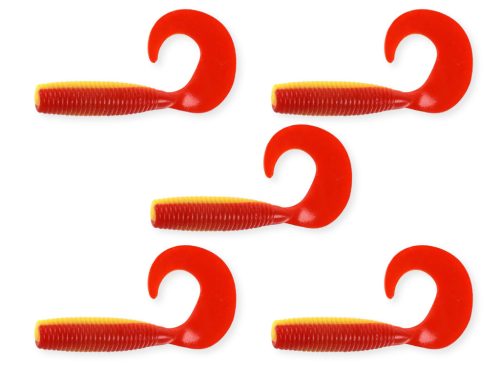 Twister 7,5cm  5db/cs sárga-piros  AKCIÓ -50%