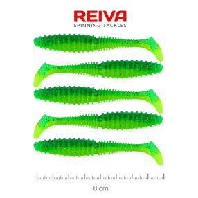 Zander Power Shad 8cm 5db/cs (Poison Green)