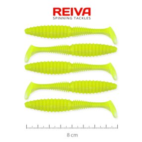 Zander Power Shad 8cm 5db/cs (Flash Lemonade)