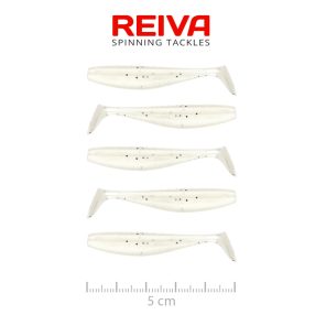 Flat Minnow Shad 5cm 5db/cs (Pearl White)