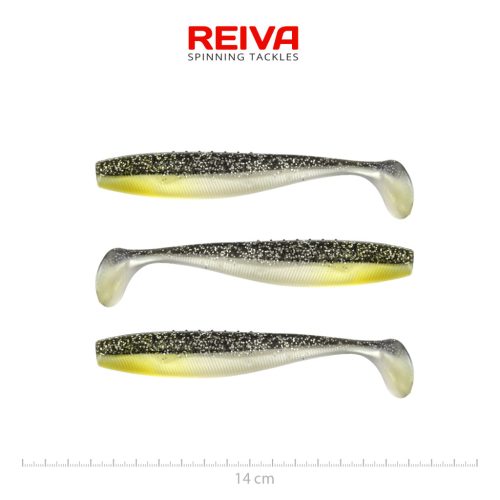 Flat Minnow shad 14cm 3db/cs (Moonshine Bleak)