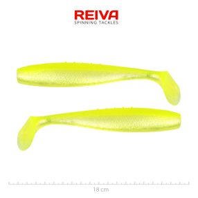 Flat Minnow shad 18cm 2db/cs (Flash Lemonade)
