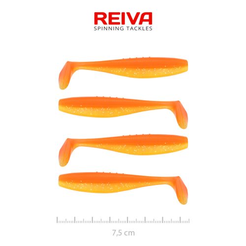 Flat Minnow shad 7,5cm 4db/cs (Shiny Orange)