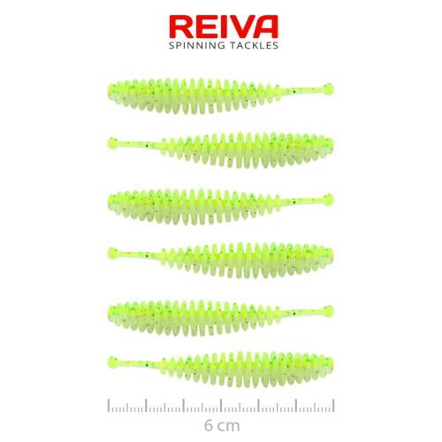 Tiny Worm 6cm 6db/cs (Flash Chartreuse)