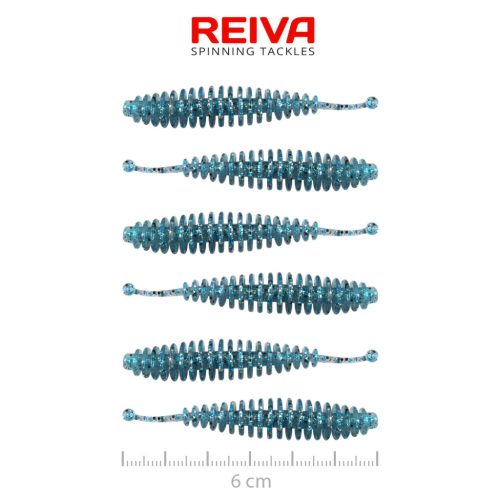 Tiny Worm 6cm 6db/cs (Blue Shiner)