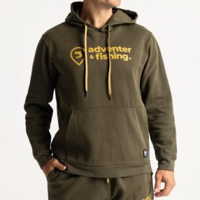 ADVENTER&FISHING COTTON HOODIE PULÓVER KHAKI S