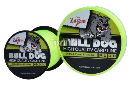 CZ Bull-Dog Fluo monofil pontyozó horgászzsinór, o 0,28 mm, 300 m, 10,75 kg, fluo zöld