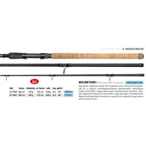   Feeder Competition Wild Carp feeder horgászbot, 390 cm, 180  g, 3+3 részes
