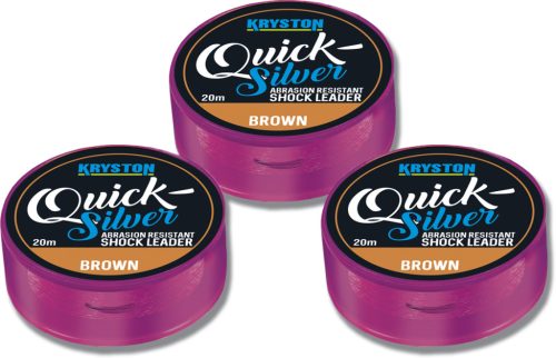 Quicksilver Shock Leader 35lbs 20m Brown  AKCIÓ -30%