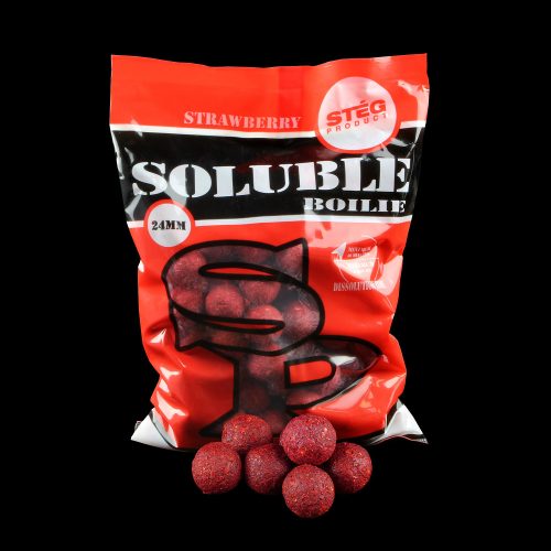 SOLUBLE BOILIE 24 MM STRAWBERRY 1 KG 
