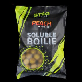SOLUBLE BOILIE 24 MM PEACH 1 KG